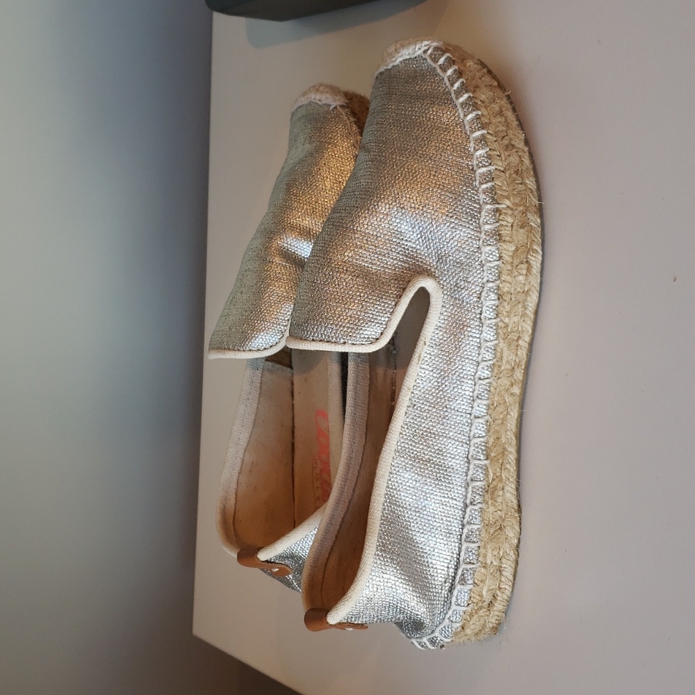 Coolway silver metallic espadrilles